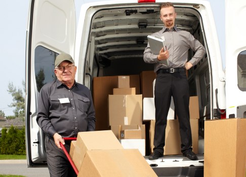 Removal van ready for a Waterloo home move