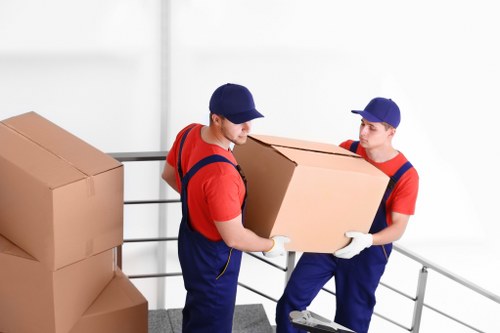 Local movers loading furniture for a Waterloo apartment move