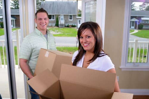 Professional movers loading boxes for a home move in Waterloo