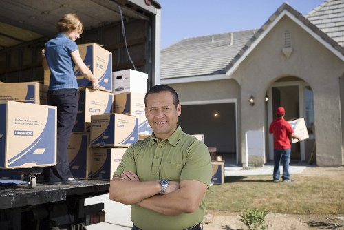 Furniture collection process in Waterloo with loading and transport