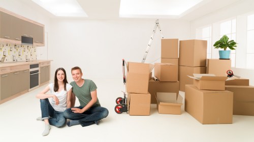 Careful handling of bulky furniture during a van move