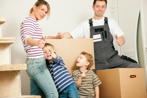 Residential flat move in Waterloo using a removals van