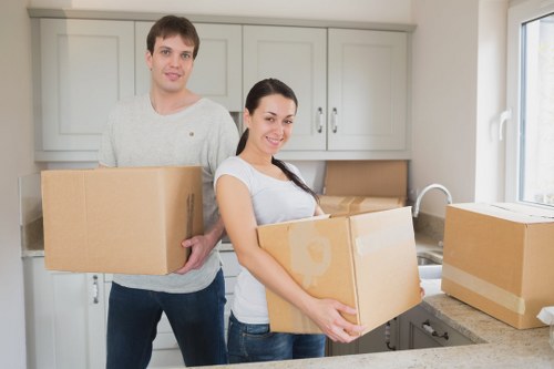 Office relocation items being loaded for a Waterloo business move